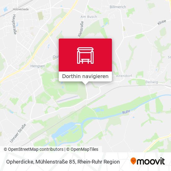 Opherdicke, Mühlenstraße 85 Karte
