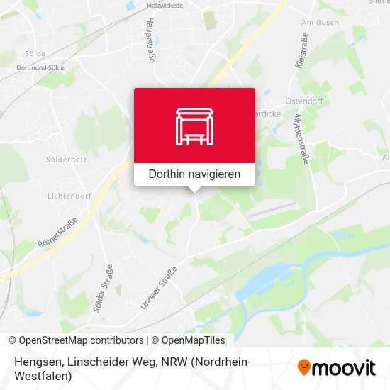 Hengsen, Linscheider Weg Karte