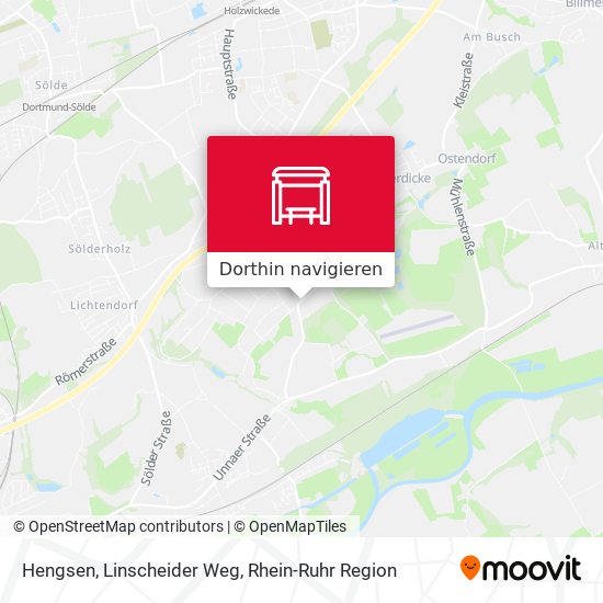 Hengsen, Linscheider Weg Karte