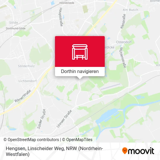 Hengsen, Linscheider Weg Karte