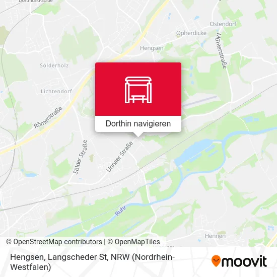 Hengsen, Langscheder St Karte