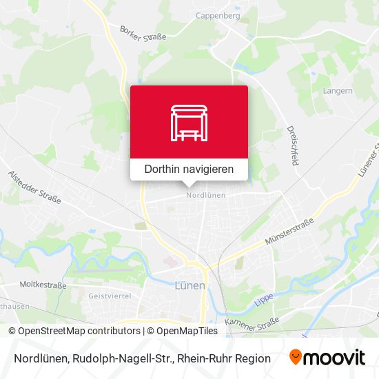 Nordlünen, Rudolph-Nagell-Str. Karte