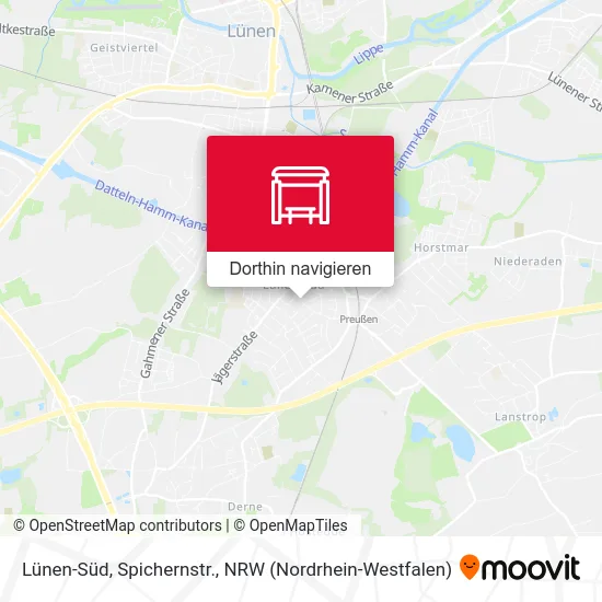 Lünen-Süd, Spichernstr. Karte
