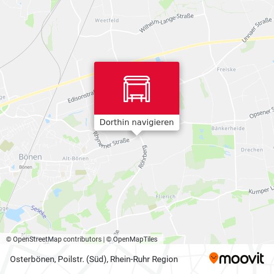 Osterbönen, Poilstr. (Süd) Karte