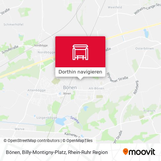Bönen, Billy-Montigny-Platz Karte