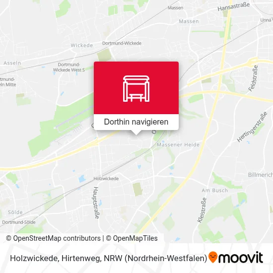 Holzwickede, Hirtenweg Karte