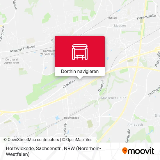 Holzwickede, Sachsenstr. Karte