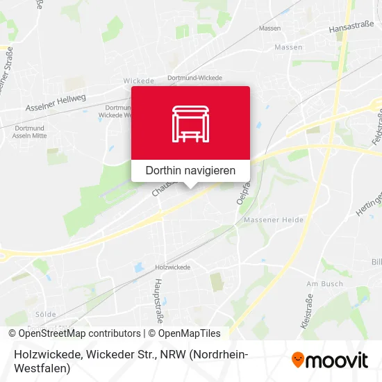 Holzwickede, Wickeder Str. Karte