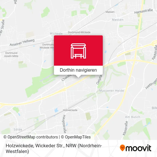 Holzwickede, Wickeder Str. Karte