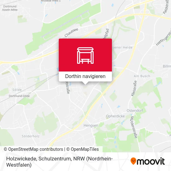 Holzwickede, Schulzentrum Karte