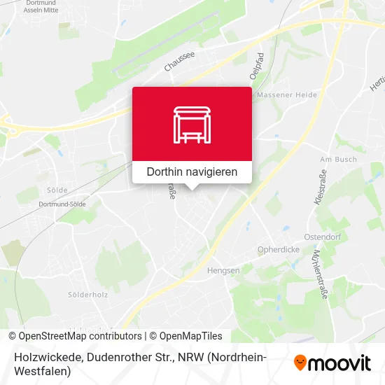 Holzwickede, Dudenrother Str. Karte