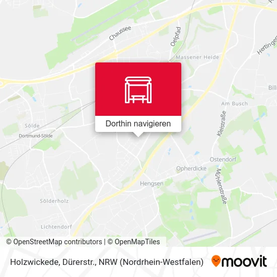 Holzwickede, Dürerstr. Karte