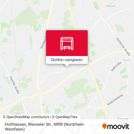 Holthausen, Wesseler Str. Karte