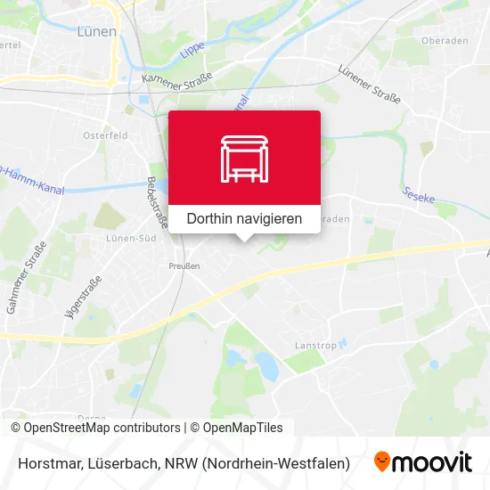 Horstmar, Lüserbach Karte