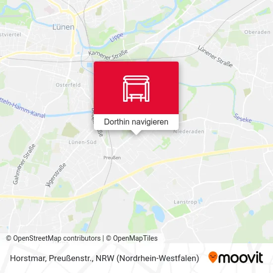 Horstmar, Preußenstr. Karte