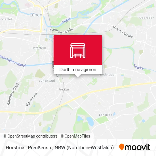 Horstmar, Preußenstr. Karte