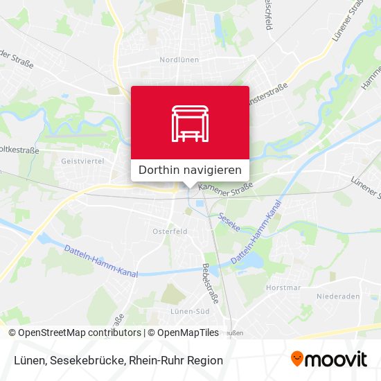 Lünen, Sesekebrücke Karte