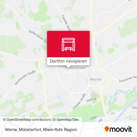 Werne, Münsterfort Karte