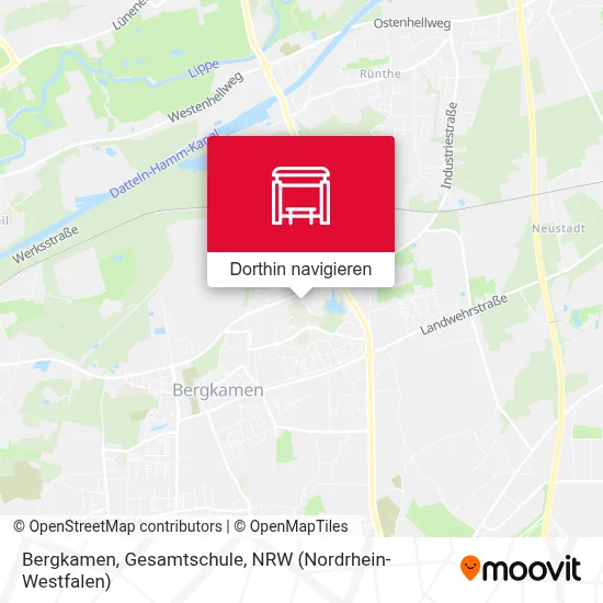 Bergkamen, Gesamtschule Karte