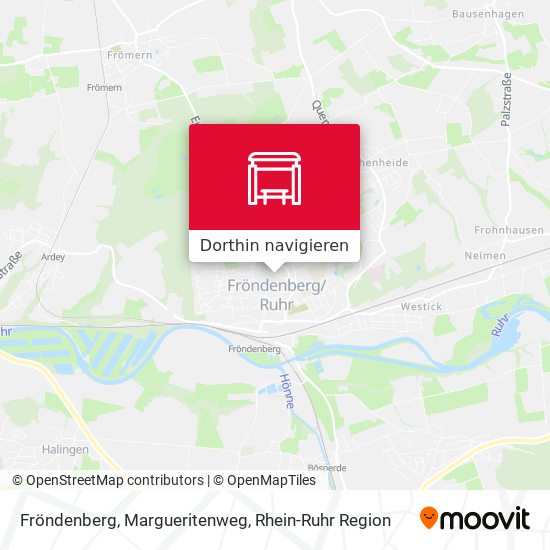 Fröndenberg, Margueritenweg Karte