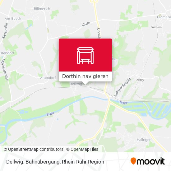 Dellwig, Bahnübergang Karte