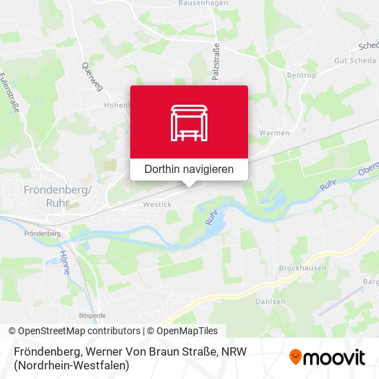 Fröndenberg, Werner Von Braun Straße Karte