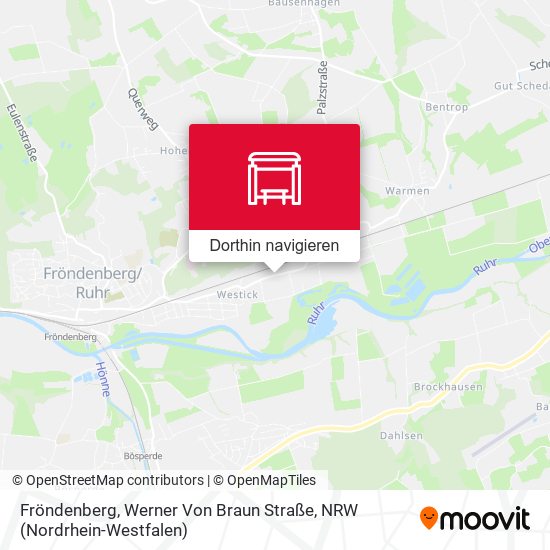 Fröndenberg, Werner Von Braun Straße Karte