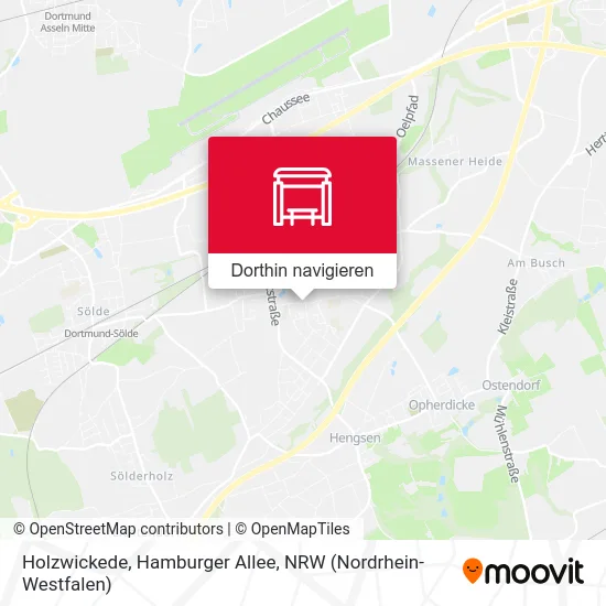 Holzwickede, Hamburger Allee Karte