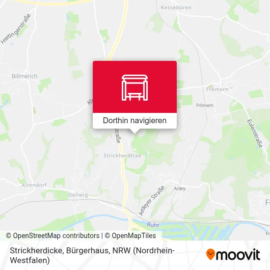 Strickherdicke, Bürgerhaus Karte