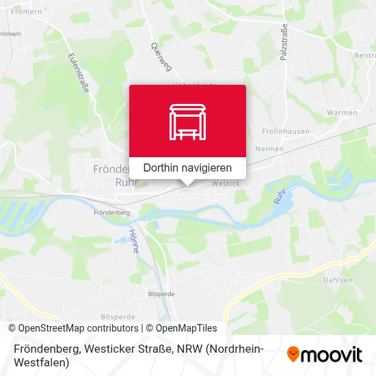 Fröndenberg, Westicker Straße Karte