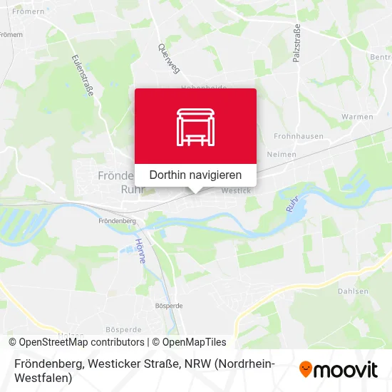 Fröndenberg, Westicker Straße Karte