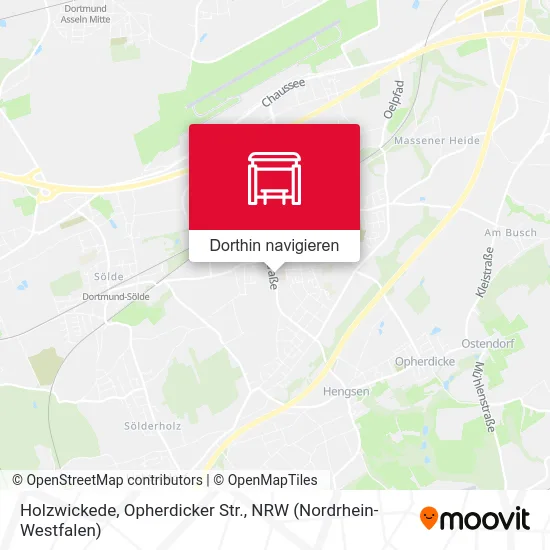 Holzwickede, Opherdicker Str. Karte