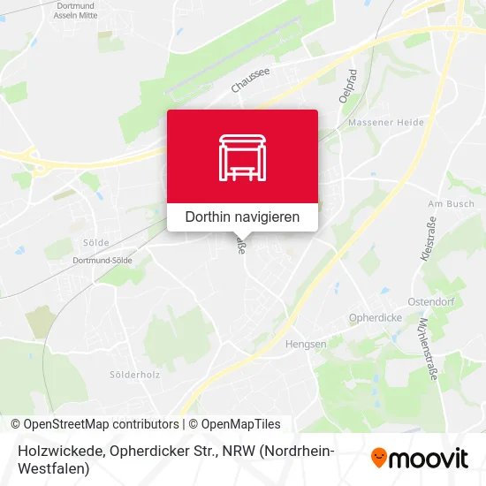 Holzwickede, Opherdicker Str. Karte