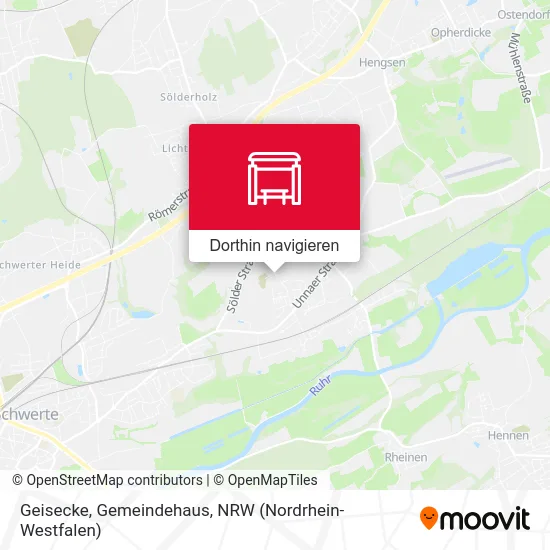 Geisecke, Gemeindehaus Karte