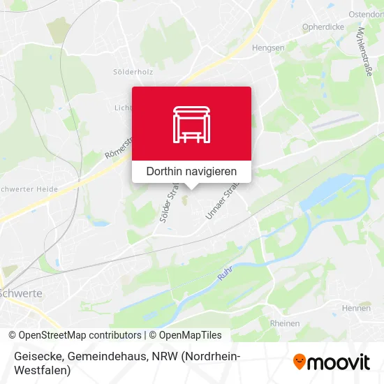 Geisecke, Gemeindehaus Karte