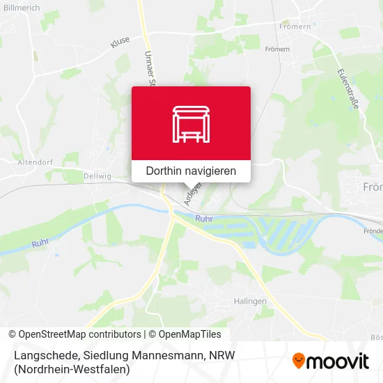 Langschede, Siedlung Mannesmann Karte