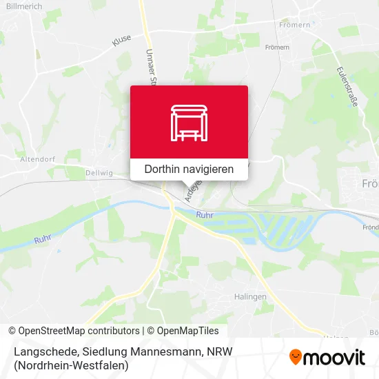 Langschede, Siedlung Mannesmann Karte