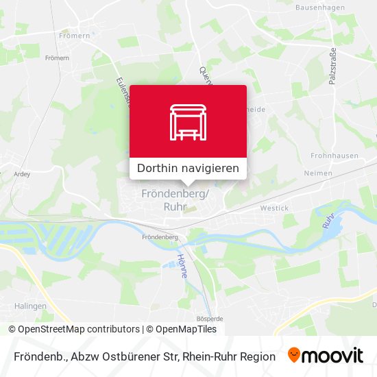 Fröndenb., Abzw Ostbürener Str Karte