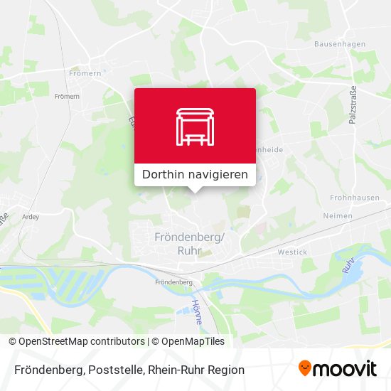 Fröndenberg, Poststelle Karte