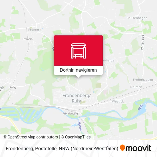 Fröndenberg, Poststelle Karte