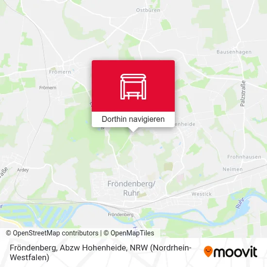 Fröndenberg, Abzw Hohenheide Karte