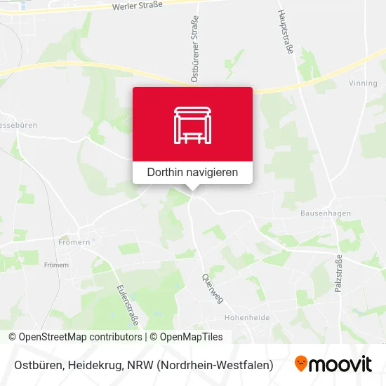 Ostbüren, Heidekrug Karte