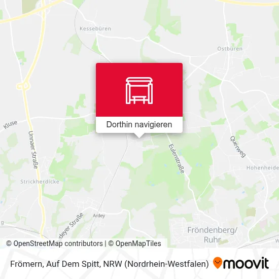 Frömern, Auf Dem Spitt Karte