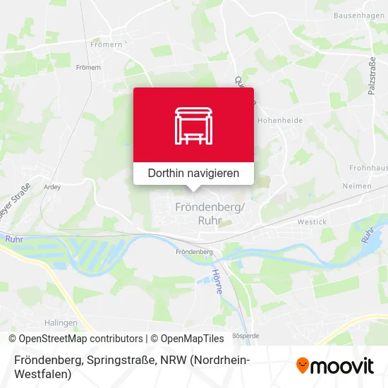 Fröndenberg, Springstraße Karte