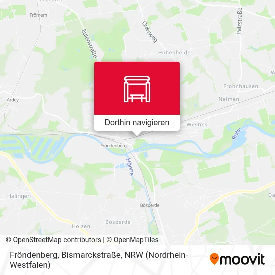 Fröndenberg, Bismarckstraße Karte