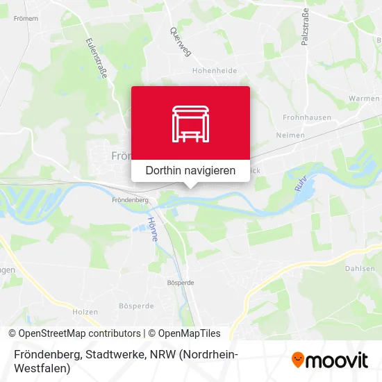 Fröndenberg, Stadtwerke Karte