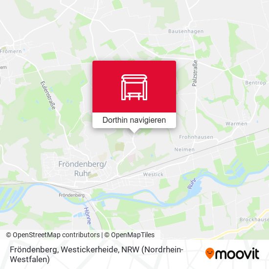 Fröndenberg, Westickerheide Karte