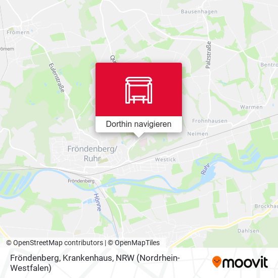 Fröndenberg, Krankenhaus Karte