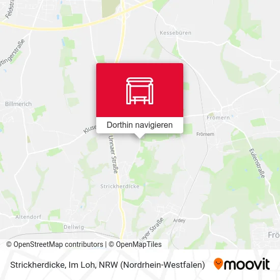 Strickherdicke, Im Loh Karte