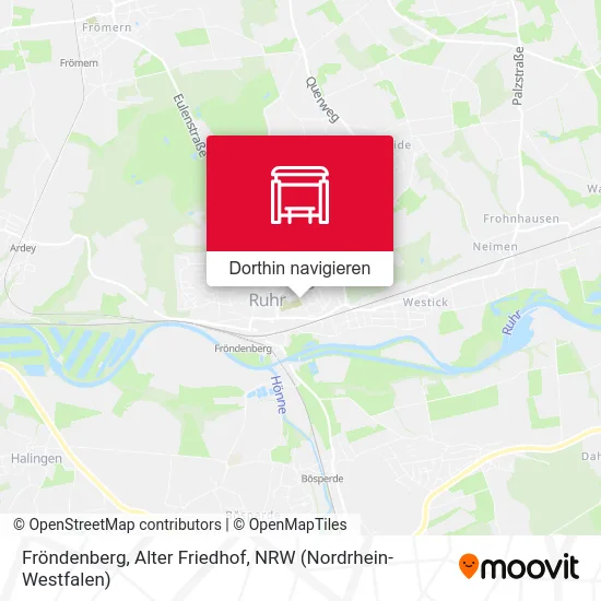 Fröndenberg, Alter Friedhof Karte